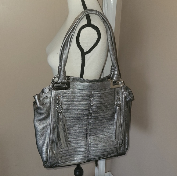 b. makowsky Handbags - B. Makowsky Elegant Silver Women's Shoulder Bag